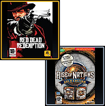 Red Dead Redemption and Rise of Nations game covers