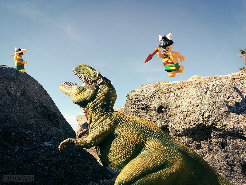 The cannibals nearly wiped out all the T-Rexes on the island